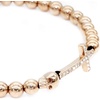 image:imageControse Beaded Stretch Crose amp Skull BraceletRose Gold