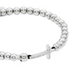 image:imageControse Beaded Stretch Crose amp Skull BraceletSteel