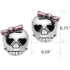 image:imageControse Bejeweled Badass in Pink Skull Earrings
