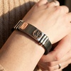 image:imageControse Best Friend Bracelet  Friendship Symbol Infinity Bracelet with Rose GoldPlated Stainless Steel Symbol Adjustable Silicone Band Story Card Included