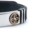 image:imageControse Best Friend Bracelet  Friendship Symbol Infinity Bracelet with Rose GoldPlated Stainless Steel Symbol Adjustable Silicone Band Story Card Included