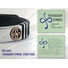 image:imageControse Best Friend Bracelet  Friendship Symbol Infinity Bracelet with Rose GoldPlated Stainless Steel Symbol Adjustable Silicone Band Story Card Included