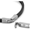 image:imageControse Black Leather Steel Skull Bracelet