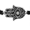 image:imageControse Hamsa Hand Woven Bracelet includes a 3mm clear crystal