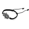 image:imageControse Hamsa Hand Woven Bracelet includes a 3mm clear crystal