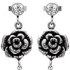 image:imageControse Vintage Rose Flower Dangling Leaf Earrings