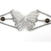 image:imageControse Womens SilverToned Stainless Steel Metamorphosis Butterfly  Butterfly Bracelet