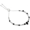 image:imageControse Black Spinel beads with Black skull bracelet