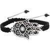 image:imageControse Hamsa Hand Woven Bracelet includes a 3mm clear crystal