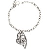 image:imageControse Womens SilverToned Stainless Steel Free Love Bracelet 7 Plus 1 Extender