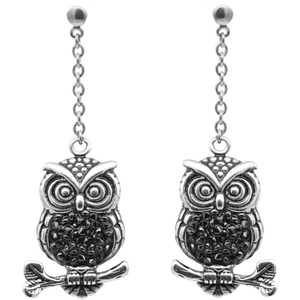 image:imageControse MidNighter Owl Earrings 100 pieces black CZ