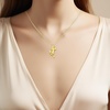 image:imageControse 24K Gold Plated Cat Necklace  Never Give Up Pendant Inspirational Jewelry for Women