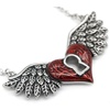 image:imageControse Angel Wings Heart Necklace Red With Keyhole 316L Stainless Steel