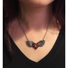 image:imageControse Angel Wings Heart Necklace Red With Keyhole 316L Stainless Steel