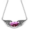 image:imageControse Bat Wing Heart Necklace with Purple Crystal  Gothic amp Fantasy Jewelry for Women