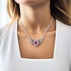 image:imageControse Bat Wing Heart Necklace with Purple Crystal  Gothic amp Fantasy Jewelry for Women