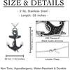 image:imageControse Black CZ Anchor Necklace  Nautical Gothic Sparkle