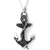 image:imageControse Black CZ Anchor Necklace  Nautical Gothic Sparkle