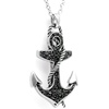 image:imageControse Black CZ Anchor Necklace  Nautical Gothic Sparkle