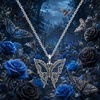image:imageControse Blinging Butterfly Pendant with Crystals Necklace
