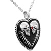 image:imageControse Bound For Eternity Skull Heart Necklace with Pendant 27 316L Stainless Steel chain