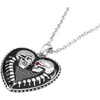 image:imageControse Bound For Eternity Skull Heart Necklace with Pendant 27 316L Stainless Steel chain