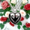 image:imageControse Bound For Eternity Skull Heart Necklace with Pendant 27 316L Stainless Steel chain