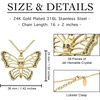 image:imageControse Butterfly Skull GoldPlated Necklace