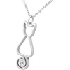 image:imageControse Cat Necklace  Feline Elegant Kitten Pendant