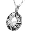 image:imageControse Compass Floating Charm with White Crystal necklace