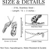 image:imageControse Dinosaur Necklace Mini TRex Skull Pendant 316L Stainless Steel