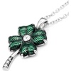 image:imageControse Four Leaf Clover Necklace with Crystals