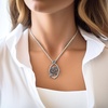 image:imageControse Framed Rose Necklace with light siam crystal