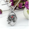 image:imageControse Framed Rose Necklace with light siam crystal
