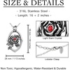 image:imageControse Framed Rose Necklace with light siam crystal