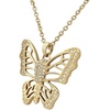 image:imageControse Golden Butterfly Necklace  24K GoldPlated Jewelry w Crystals
