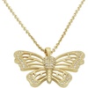 image:imageControse Golden Butterfly Necklace  24K GoldPlated Jewelry w Crystals