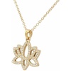 image:imageControse Golden Lotus Yoga Necklace with Crystals