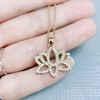 image:imageControse Golden Lotus Yoga Necklace with Crystals