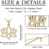 image:imageControse Golden Lotus Yoga Necklace with Crystals