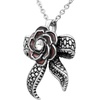 image:imageControse Gothic Rose Necklace for Women Crystal Flower Pendant with Tentacle Design 316L Stainless Steel Dark Aesthetic Jewelry Unique Gift for Her