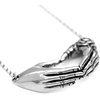 image:imageControse Hand with rose necklace love pendant with 16  18 Adjustable Chain Necklace 316L Stainless SteelWith Rose