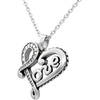 image:imageControse Heart Necklace Engraved LOVE letter Pendant