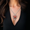 image:imageControse Heart and Skull Bound Til Death Necklace