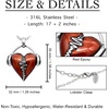 image:imageControse HeartBeat Heart Necklace with Pendant 17  19 Adjustable Stainless Steel Chain