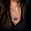 image:imageControse HeartBeat Heart Necklace with Pendant 17  19 Adjustable Stainless Steel Chain