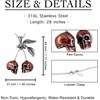 image:imageControse Jewelry Cherry Skull Necklace Pendant 28 necklace  316L Stainless Steel