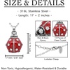 image:imageControse Ladybug Necklace with Crystals