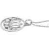 image:imageControse Lotus Necklace with Clear Crystals  Flower of Life
