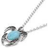 image:imageControse Lucky Turtle Necklace with Natural Turquoise Stone  Symbol of Protection amp Longevity